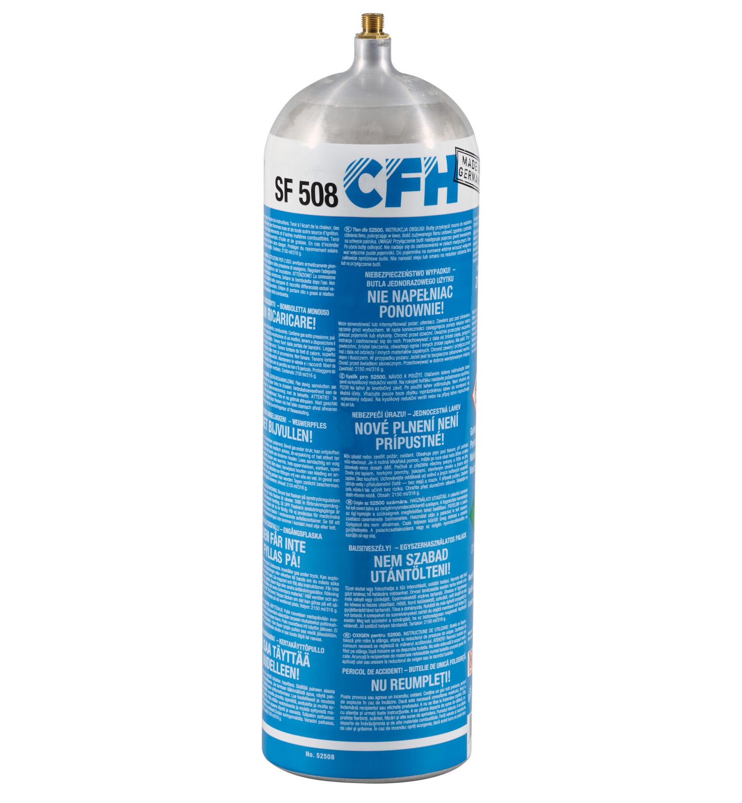 CFH SF 508 oxigén palack, 2.15 l termék fő termékképe